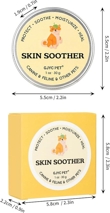 Rapid Healing & Hair Regrowth Dog Skin Soother - 1 oz. Tin - Quick Skin Repair and Hair Recovery