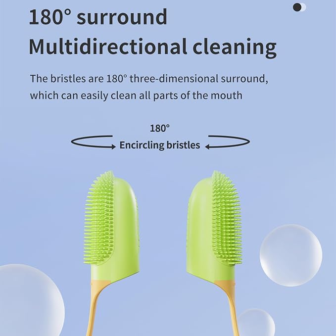 3Pack Dog Toothbrush Dog teeth cleaning Kit, Cat Toothbrush, Pet finger toothbrush for dog Teeth Cleaning & Dental Care, Pet Finger Toothbrush Kit Excludes Dog Toothpaste(Multi-colored)