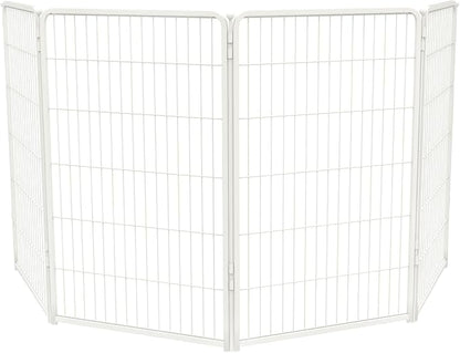 FXW Homeplus Dog Playpen Designed for Indoor Use, 45" Height for Large Dogs, White│Patented