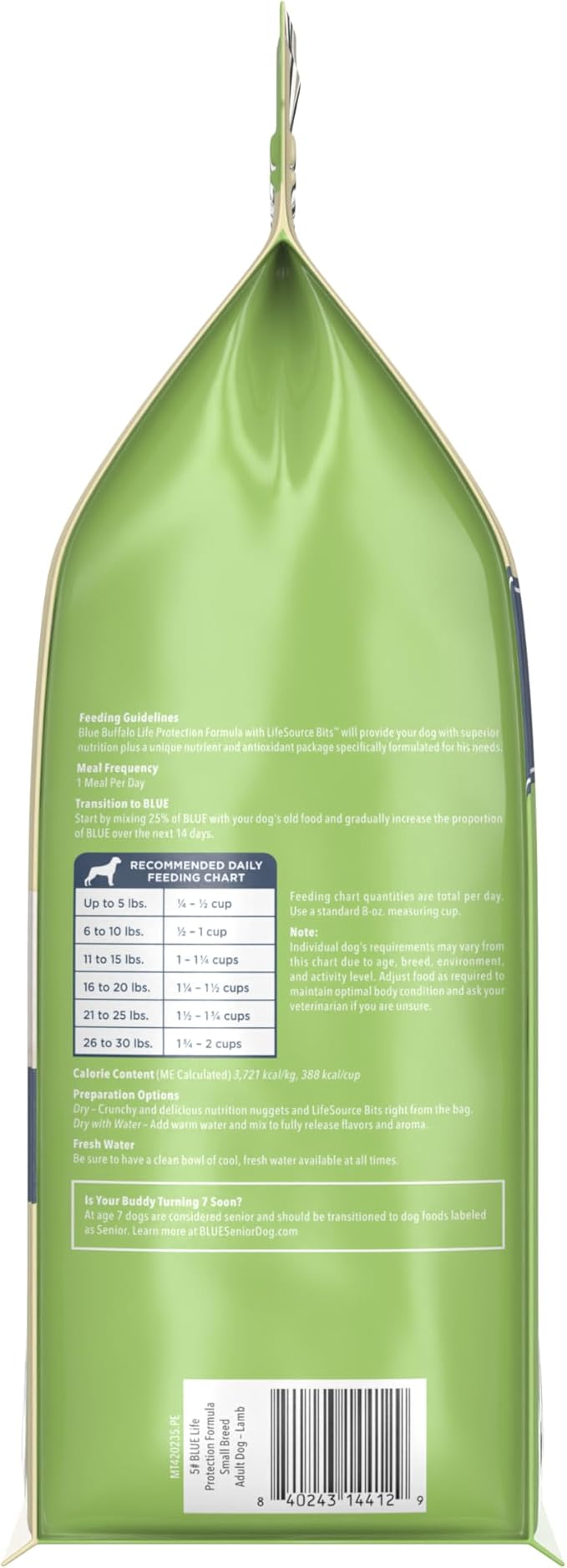 Blue Buffalo Life Protection Formula Natural Adult Small Breed Dry Dog Food, Lamb and Brown Rice 5-lb Trial Size Bag