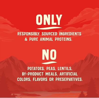 Stella & Chewy's Wild Red Dry Dog Food Raw Blend High Protein Wholesome Grains Red Meat Recipe, 3.5 lb. Bag