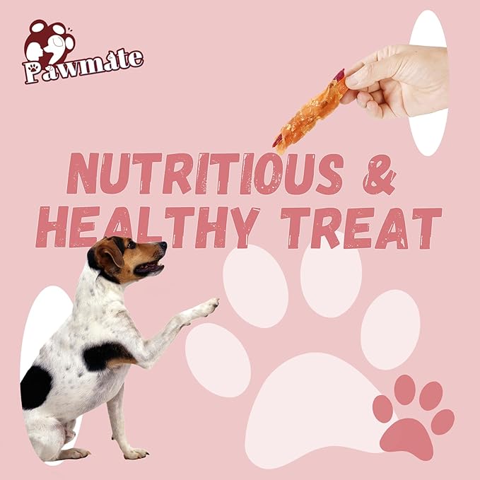 Dog Treats, Double Sweet Potato Chicken Jerky Wrapps Healthy Rawhide Free Dog Treats Chicken Jerky Low Fat High Protein Dog Snacks Chewy for Small Medium Large Dogs 10.58 OZ…