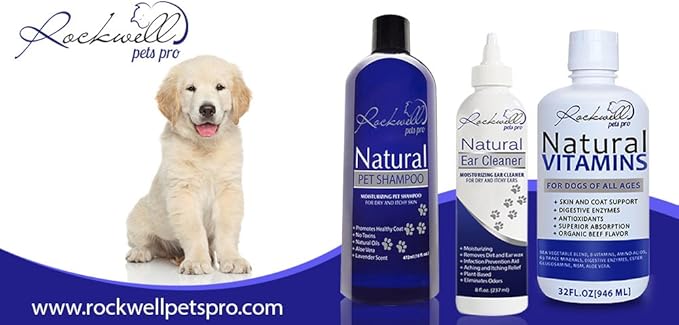 Ear Cleaner for Dogs Ear Cleaner Solution for Dog Ear Infection Treatment by Rockwell Pets Pro 8 fl oz