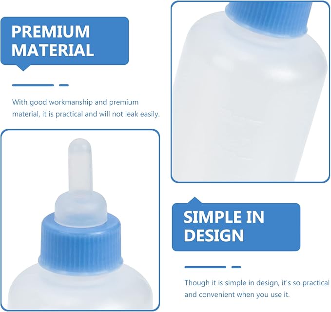Bottle 3Pcs Pet Feeding Bottle Kitten Bottles Kitten Milk Replacer Puppy Milk Feeder Milk Feeder Animal Milk Bottles Lamb Bottles for Pet Cat Dog Sheep Bottles