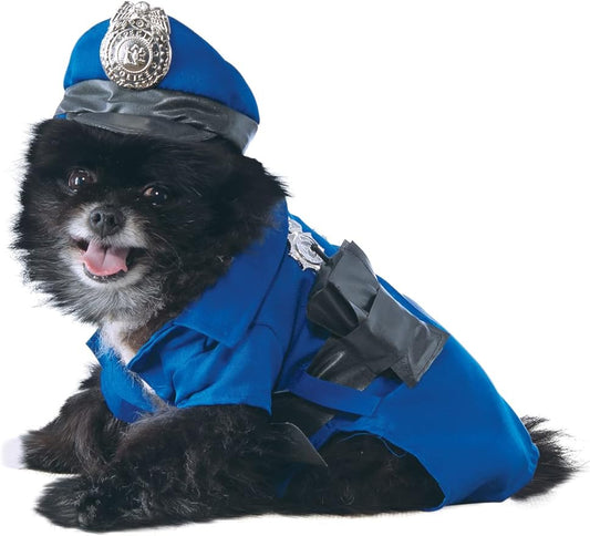 Rubie's Police Dog Pet Costume, Small Blue