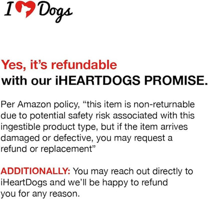 iHeartDogs Super Greens for Dogs with Broccoli Sprouts & Spirulina Powder - Seasonal Allergy & Immune Support Dog Greens Powder - Vitamins, Antioxidants & Minerals Supplement for Dogs