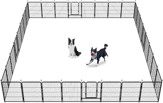 FXW Rollick Dog Playpen for Yard, RV Camping│Patented, 32 inch 32 Panels