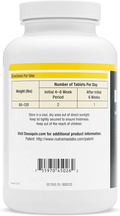Nutramax Dasuquin with MSM Joint Health Supplement for Large Dogs - With Glucosamine, MSM, Chondroitin, ASU, Boswellia Serrata Extract, and Green Tea Extract, 84 Chewable Tablets