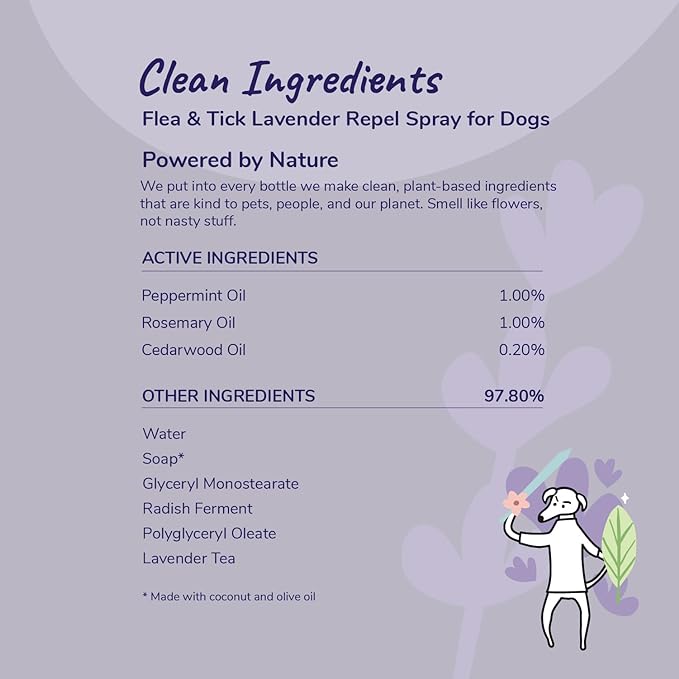 Flea|Tick Protect Spray - Lavender (32oz)