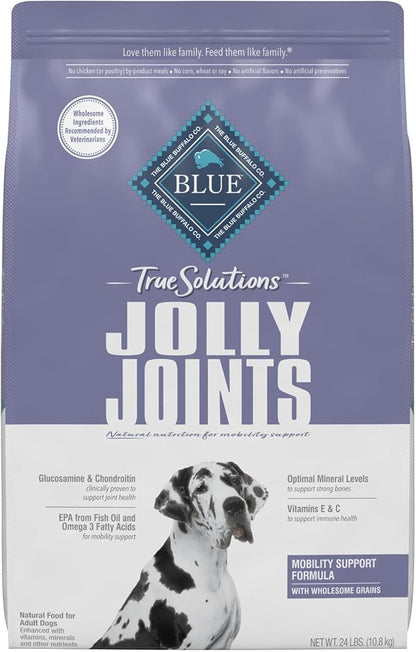 Blue Buffalo True Solutions Jolly Joints Natural Mobility Support Adult Dry Dog Food, Chicken 24-lb