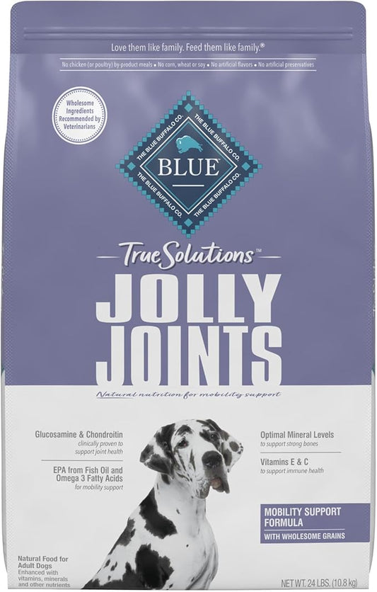 Blue Buffalo True Solutions Jolly Joints Natural Mobility Support Adult Dry Dog Food, Chicken 24-lb