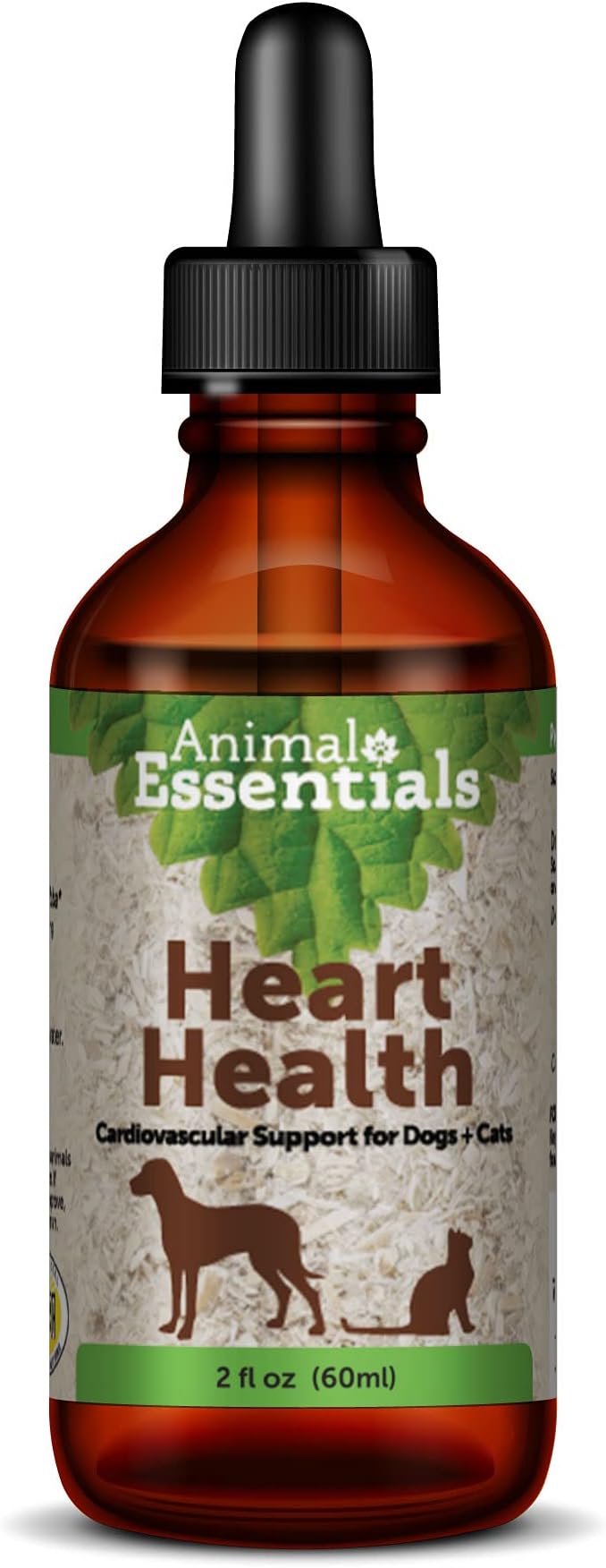 Animal Essentials Heart Health Cardio Strength for Dogs and Cats, 2 fl oz - Made in USA Organic Hawthorn Berries Alcohol Free