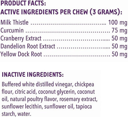 iHeartDogs Advanced Milk Thistle Liver Supplement for Dogs - Dog Liver Support with Milk Thistle, Turmeric Curcumin, Cranberry & Dandelion Root Extract