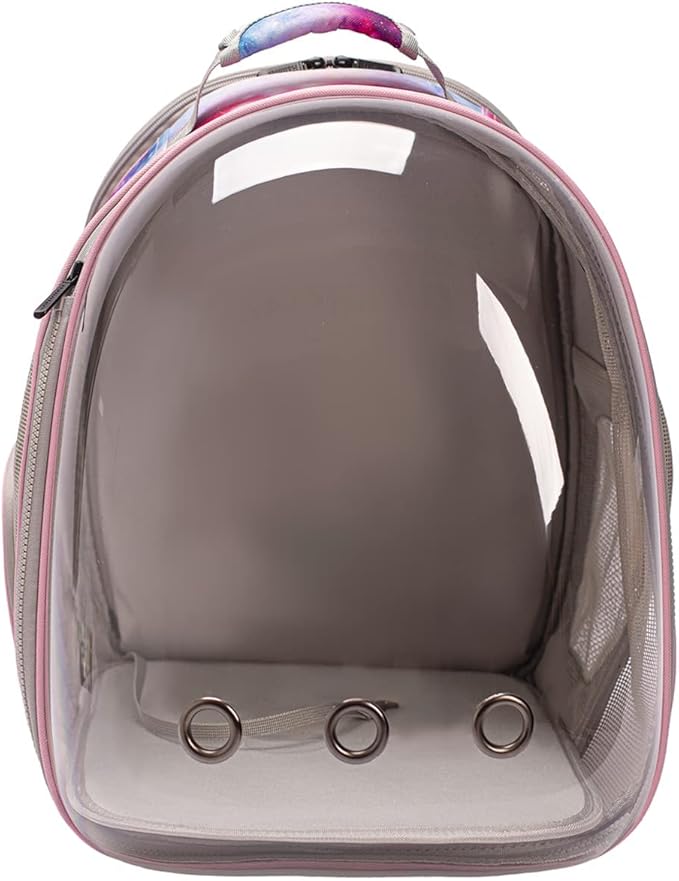 Dual Expandable Cat Backpack Carrier, Fit up to 20 lbs, Galaxy Theme Printed Artwork with Front and Back Extension Pet Carrier Backpack for Carrying Large Fat Cat and Small Puppy Book Bag