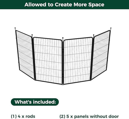 FXW Rollick Dog Playpen for Yard, RV Camping│Patented, 45 inch 4 Panels