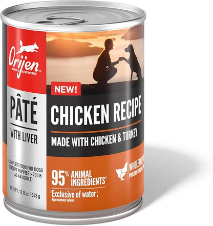 ORIJEN™ Chicken Recipe Pâté with Liver Wet Dog Food (Case of 12)