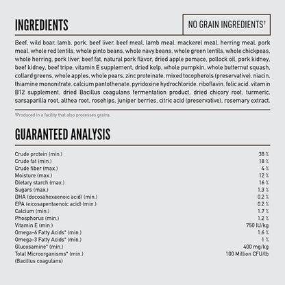 ORIJEN REGIONAL RED Dry Dog Food, Grain Free and Poultry Free Dog Food, Fresh or Raw Ingredients, 23.5lb