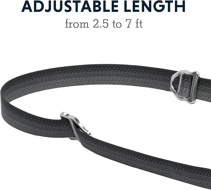 Ruffwear, Switchbak Dog Leash, Convertible & Adjustable Lead for Everyday Use, Basalt Gray