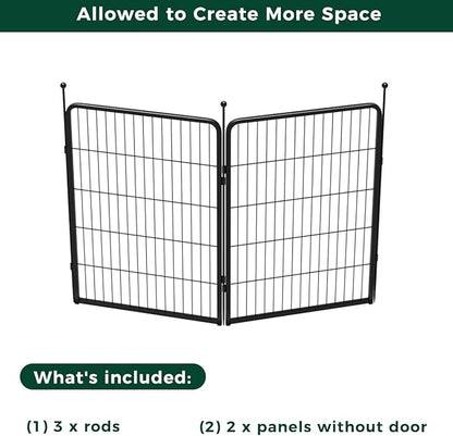 FXW Rollick Dog Playpen for Yard, RV Camping│Patented, 40 inch 2 Panels
