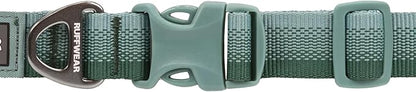Ruffwear, Front Range Dog Collar, Durable and Comfortable Collar for Everyday Use, River Rock Green, 11"-14"