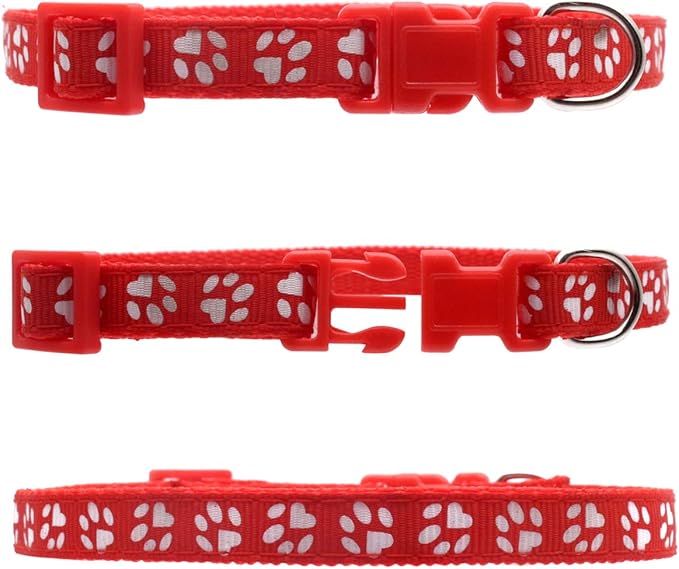YOY 12 pcs/Set Soft Nylon Puppy Whelping ID Collars - Adjustable Reusable Washable Baby Dog ID Bands Pet Identification for Breeders, Neck 8" - 13"
