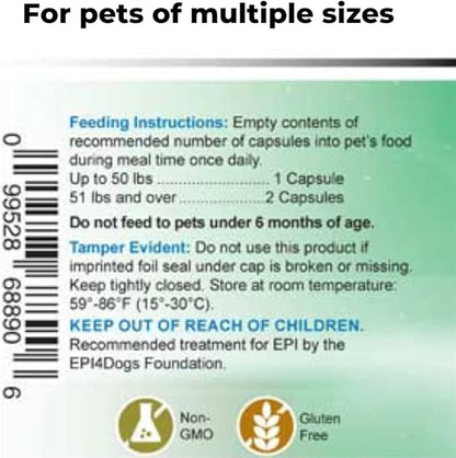 Pet Factor B-12 | Vitamin B-12 in Methylcobalamin Form | Popular in Treatment of EPI in Dogs 180 Capsules