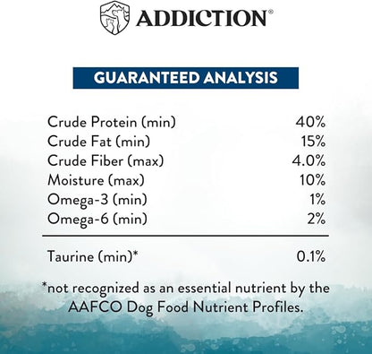 Addiction Wild Islands Pacific Catch Premium King Salmon Mackerel & Hoki Dry Dog Food - 4 lb
