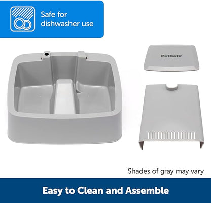 PetSafe Drinkwell Cat Water Fountain - Automatic Dog Water Bowl - Great for Multiple Pets - Pump and Water Filter Included - Dishwasher Safe - Easy Clean Pet Dish - Water Dispenser - 1/2 Gallon/64 oz