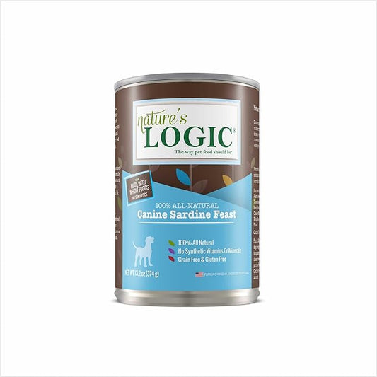 Natures Logic NL00178 Grain-Free Sardine Feast Wet Dog Food, One Size