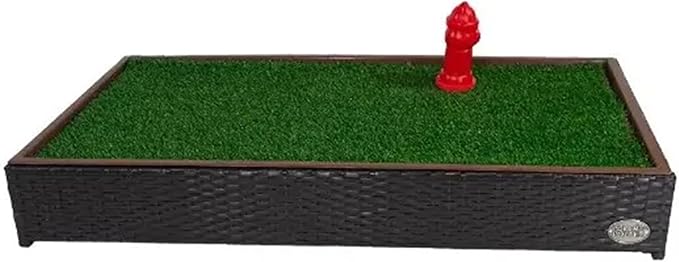 Porch Potty Artificial Grass Potty Pads Without Sprinklers - Standard Size 26x50x7 Reusable Potty Training Pad - Washable Pee Pad for Dogs - Instant Drainage - Quick Absorb - 4x2 Ft Grass Area