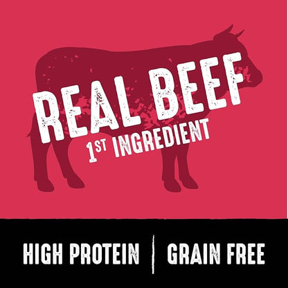CRAVE Grain Free High Protein Adult Dry Dog Food, Beef, 4 lb. Bag