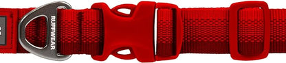 Ruffwear, Front Range Dog Collar, Durable and Comfortable Collar for Everyday Use, Red Canyon, 14"-20"