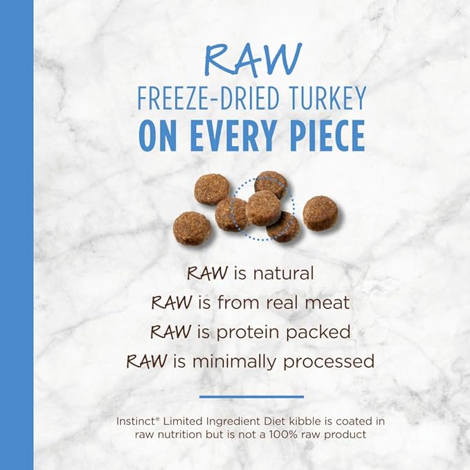 Instinct Limited Ingredient Diet Grain Free Recipe with Real Turkey Natural Dry Dog Food by Nature's Variety, 22 lb. Bag