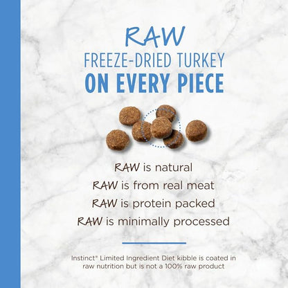 Instinct Limited Ingredient Diet Grain Free Recipe with Real Turkey Natural Dry Dog Food by Nature's Variety, 22 lb. Bag