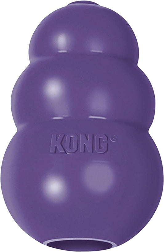 KONG Senior - Dog Toy with Gentle, Natural Rubber - Durable Dog Toy for Older Dogs - Use Treats with Stuffable Chew Toy - Treat Toy for Chewing & Fetching - for Medium Dogs