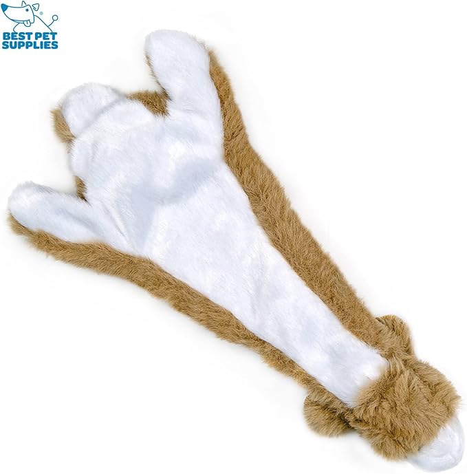Best Pet Supplies Stuffing Free Squeaky Dog Toys for Small Dogs, Medium Dogs, and Large Dogs, Durable, Best Dog Chew Toy for Teething Puppy, Indoor Play - Hare, Small