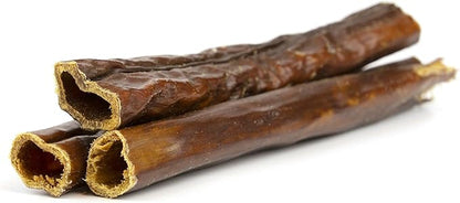 Gullet Sticks for Dogs, All Natural Single Ingredient Beef Jerky Chews, Healthy Beef Gullet Sticks, Naturally Occurring Glucosamine & Chondroitin, Can Help Joint Function for Puppies or Senior Dogs