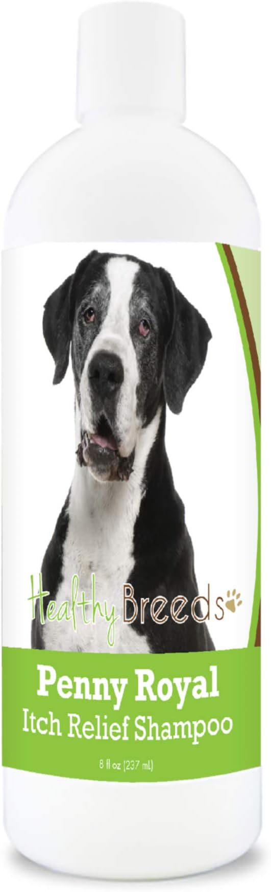Healthy Breeds Great Dane Penny Royal Itch Relief Shampoo - Stop The Scratching & Relieve The Itch with Essential Oils of Eucalyptus & Cedarwood - Mint Scent - 8 oz