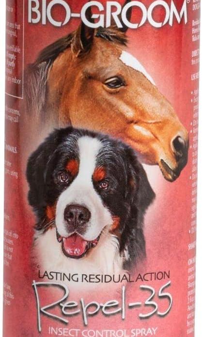 Bio-Groom Repel-35 Flea & Tick Dog Spray – Flea and Tick Prevention for Dogs, Flea Treatment, Cruelty-Free, Made in USA, Natural Tick Repellent, Fly Spray for Horses – 8 fl oz 1-Pack