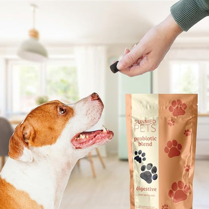 Probiotics for Dogs with Pumpkin & Probiotic Blend - Formulated for Dog Digestive Health, Overall Wellness - Hemp Extract Chews, 40 Count