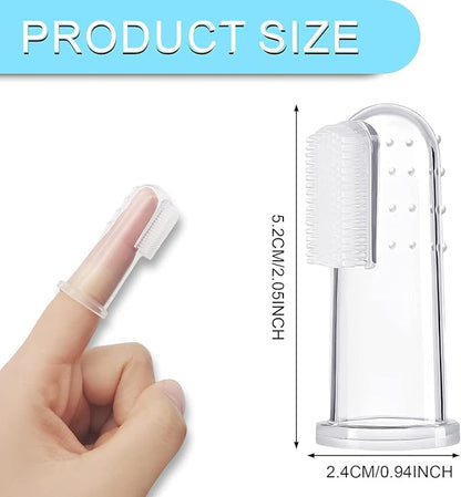 6 Units Pack Pet Finger Toothbrush for Dogs & Cats, Extra Soft Silicone Bristles Professional Dog Toothbrush & Cat Toothbrush, Easy Teeth Cleaning for Dog Dental Hygiene