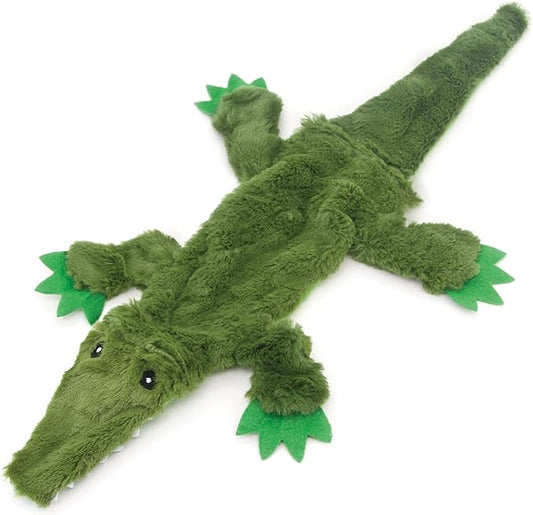Best Pet Supplies Stuffing Free Squeaky Dog Toys for Small Dogs, Medium Dogs, and Large Dogs, Durable, Best Dog Chew Toy for Teething Puppy, Indoor Play - Alligator, Small