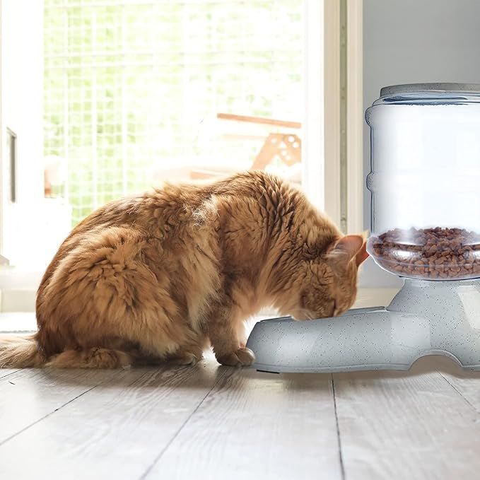VaygWay Self Dispensing Pet Feeder – Automatic Gravity Dog Cat Feeder – Dry Food Dispenser Gravity Feeder – Automatic Pet Feeder Cat Feeder