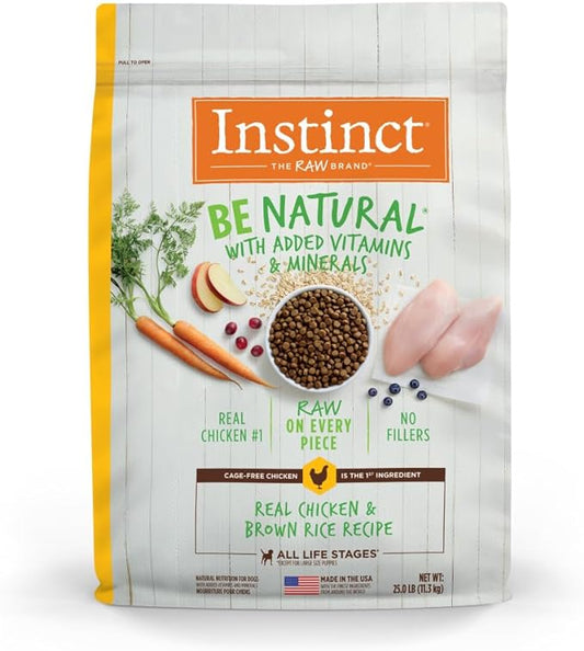 Real Chicken & Brown Rice Recipe Natural Dry Dog Food, 25 lb. Bag