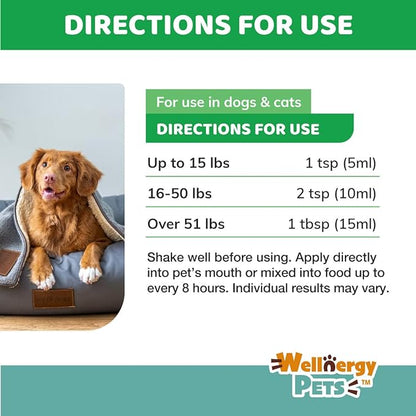 Anti-Diarrhea for Dogs & Cats (8 oz Liquid)(Syringe included)