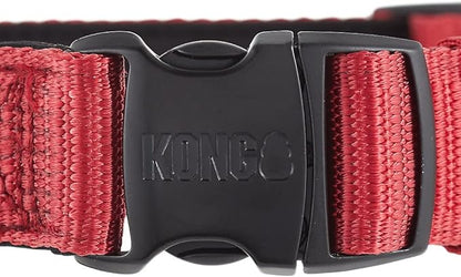 KONG Max HD Ultra Durable Neoprene Padded Dog Collar (XL, Red)