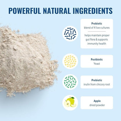 Gut Health for Dogs | 3 in 1 Prebiotic Probiotic Postbiotic | Supports Digestive Health, Anti Diarrhea | Puppy to Senior Dog | Powder 60 g