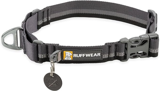 Ruffwear, Web Reaction Dog Collar, Martingale Collar for On-Leash Walking, Basalt Gray, 17"-20"