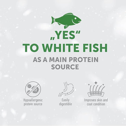 Nature's Protection Superior Care White Dogs Grain-Free Dry Dog Food for Junior Light Coated Dogs, White Fish, 3.3 lbs.