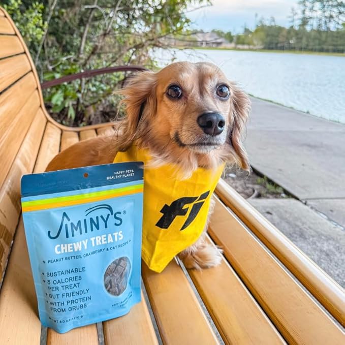 Jiminy's Chewy Cricket Dog Training Treats, Hypoallergenic, 6oz, Variety Pack (Pack of 3)